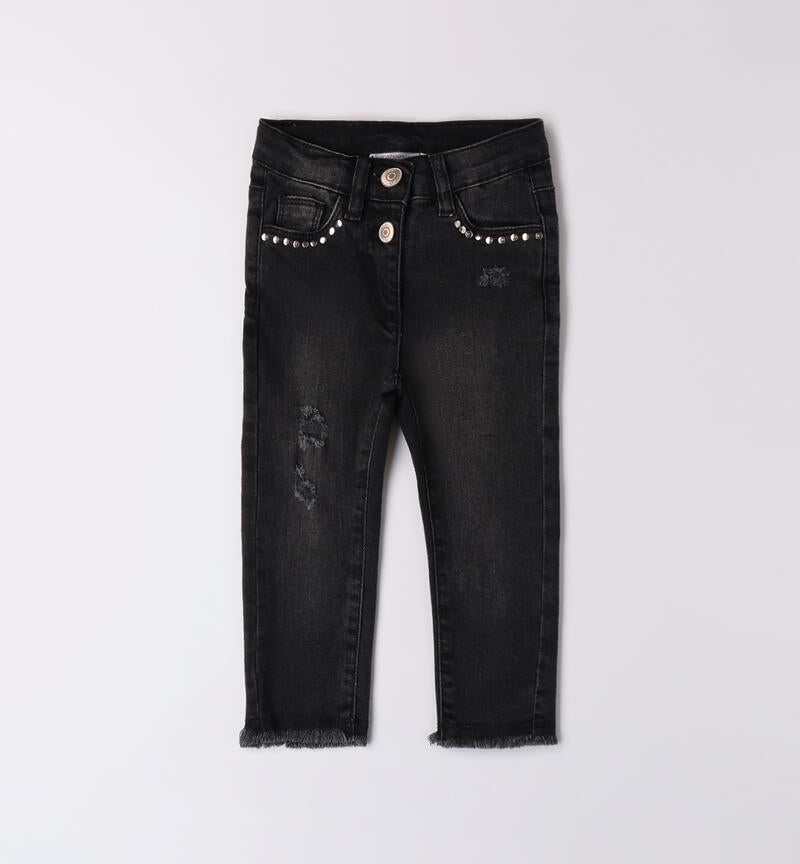 Jeans per bambina con strass da 12 mesi a 8 anni Sarabanda 0A242