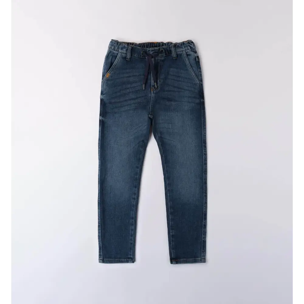 Jeans stone wash per ragazzo da 8 a 16 anni Sarabanda 0A435 7450 - OOPS by BabyBimbo 0-16