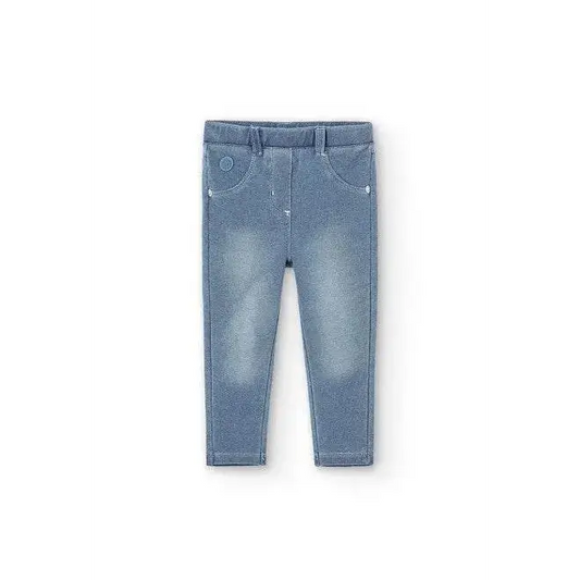 Leggings effetto jeans slavato per Bimba da 12mesi a 8anni Boboli 290001 - OOPS by BabyBimbo 0-16
