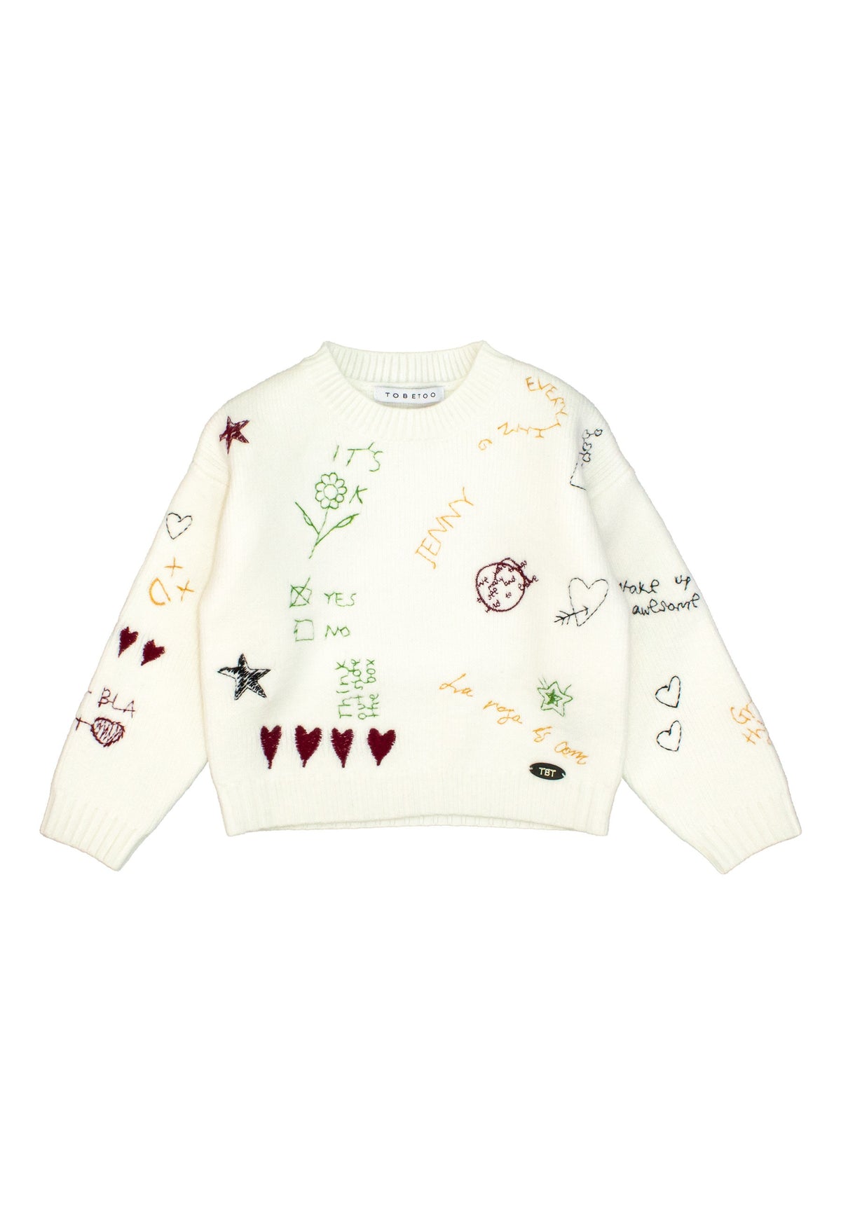 Maglia Bambina TOBETOO con Ricami Elaborati – Modello Elegante e Ricercato