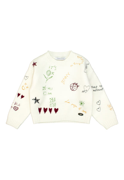 Maglia Bambina TOBETOO con Ricami Elaborati – Modello Elegante e Ricercato