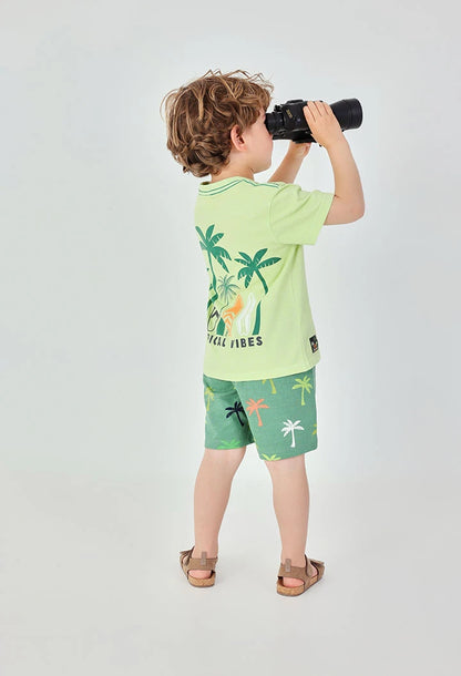 Maglietta bambino cotone verde – BOBOLI - OOPS by BabyBimbo 0-16