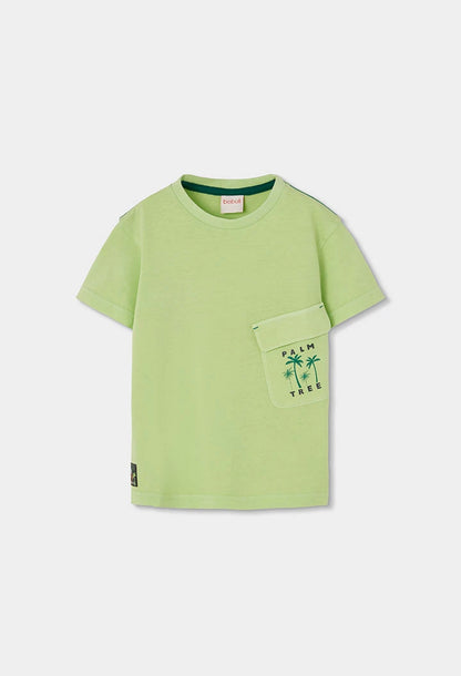 Maglietta bambino cotone verde – BOBOLI - OOPS by BabyBimbo 0-16