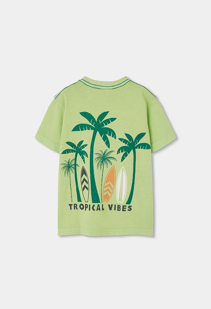 Maglietta bambino cotone verde – BOBOLI - OOPS by BabyBimbo 0-16