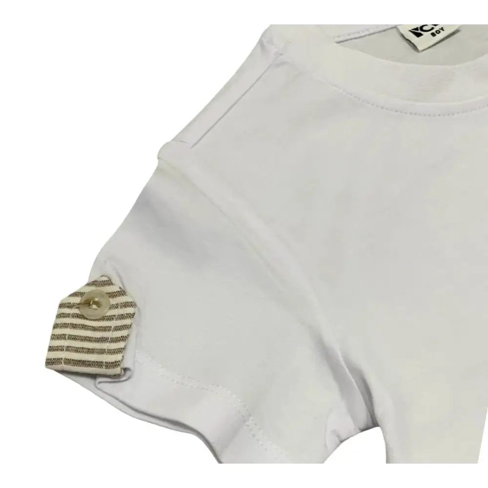 MAGLIETTA BIANCA BAMBINO Y-CLU 348TYMBS25 - OOPS by BabyBimbo 0-16