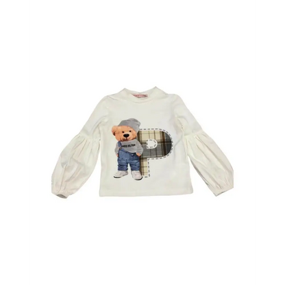 Maglietta con Orso per bambina da 3anni a 7anni Paris Hilton PHBKL4234 - OOPS by BabyBimbo 0-16