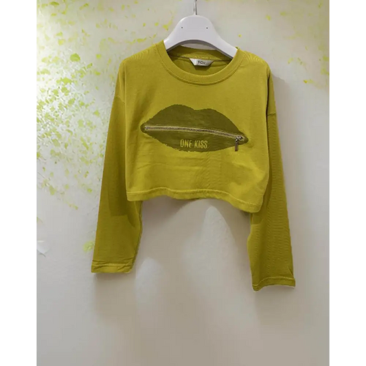 Maglietta cropped per bambina da 8anni a 16anni Y-Clu YFJF24T171 - OOPS by BabyBimbo 0-16