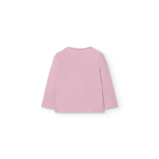 Maglietta di cotone in rosa per Bimba Boboli 299044pink - OOPS by BabyBimbo 0-16