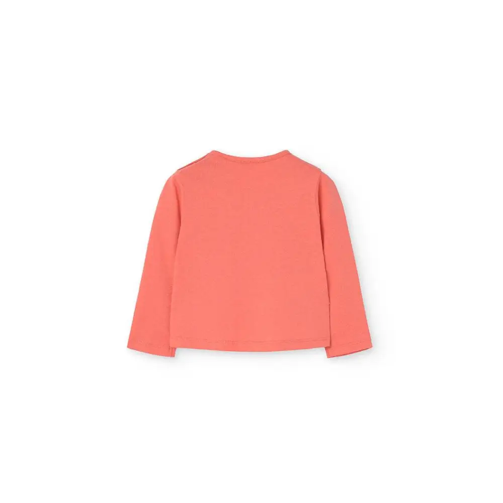 Maglietta di cotone per Bimba in arancione Boboli 209023 - OOPS by BabyBimbo 0-16