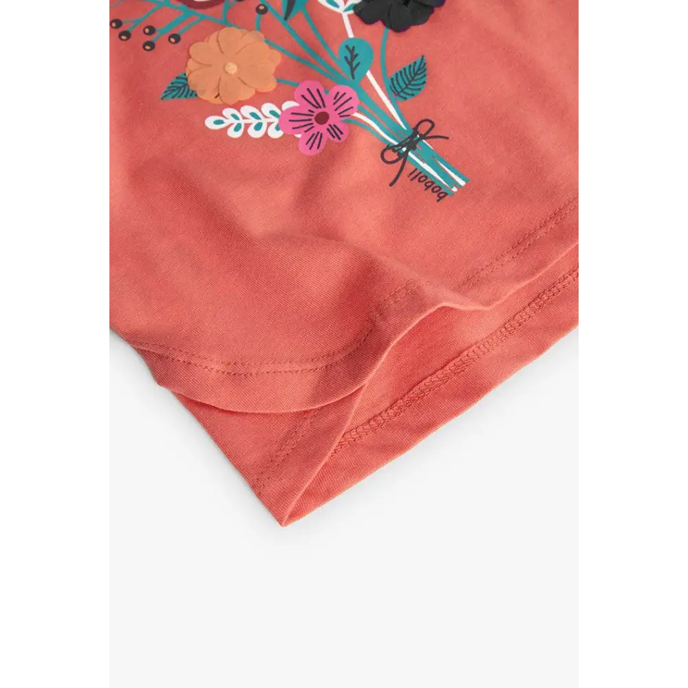 Maglietta di cotone per Bimba in arancione Boboli 209023 - OOPS by BabyBimbo 0-16