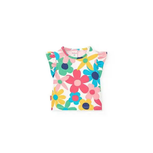 Maglietta Fiori per Bambina da 12mesi a 8anni Boboli 241119 - OOPS by BabyBimbo 0-16