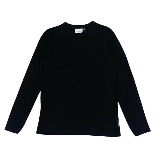 Felpa nera girocollo Retour per ragazzo, ideale per abbigliamento casual e comfort quotidiano.