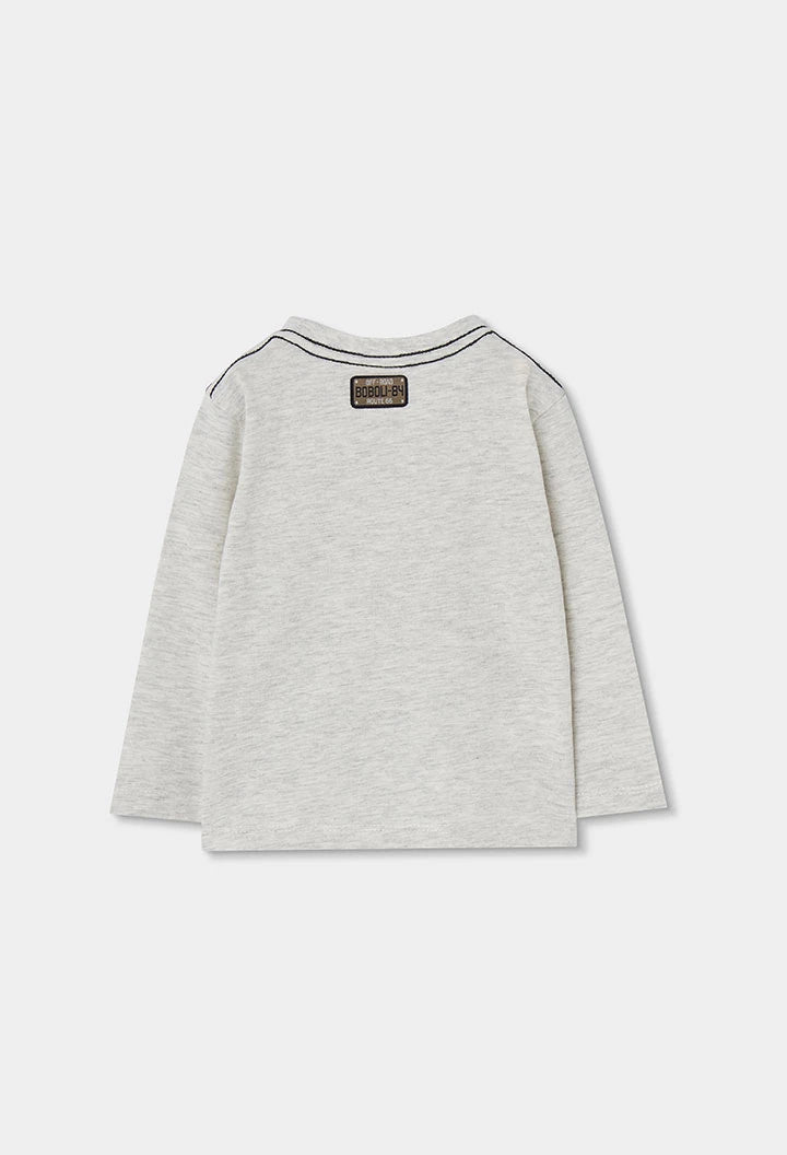 Maglietta in maglia bambino grezzo stampa animali – BOBOLI