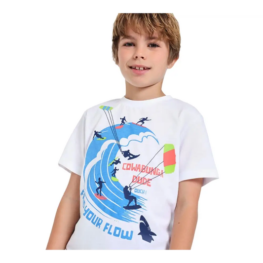 Maglietta manica corta per Bambino da 12mesi a 10anni Boboli 531100 - 4anni - maglietta