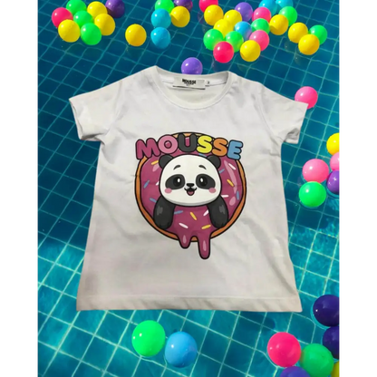 Maglietta Panda Donut per Bimba Mousse YKTS332 - OOPS by BabyBimbo 0-16