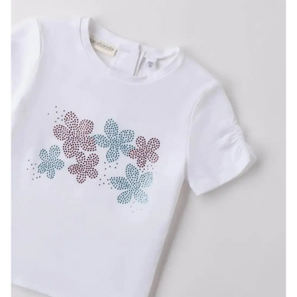 Maglietta per bambina da 3anni a 8 anni Sarabanda 0B307 - OOPS by BabyBimbo 0-16