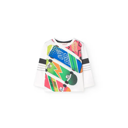 Maglietta Skateboard per Bambino Boboli 349073 - OOPS by BabyBimbo 0-16