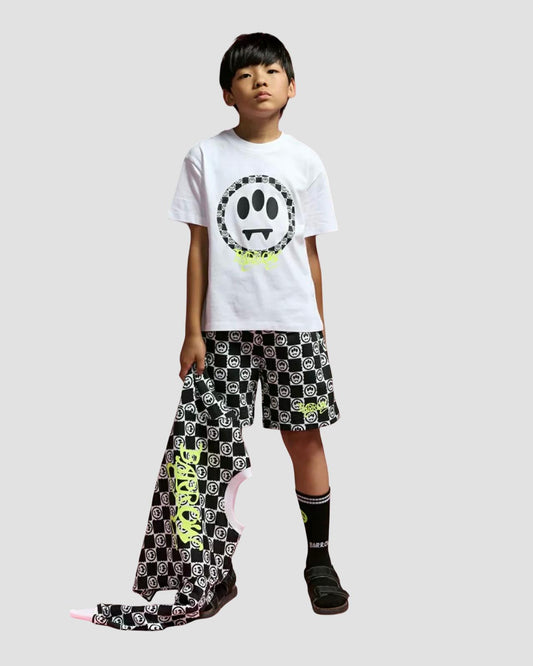 Shorts Ragazzo Nero e Bianco – Streetwear  - BARROW - OOPS by BabyBimbo 0-16