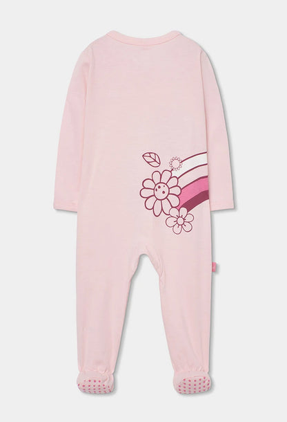 Pagliaccetto Neonata Rosa in Cotone con Fiori – BOBOLI - OOPS by BabyBimbo 0-16
