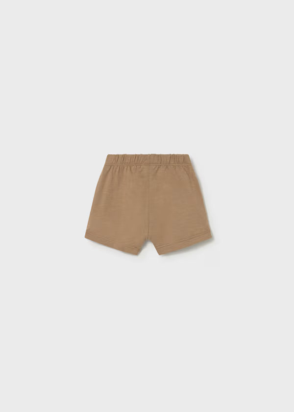 Pantaloncino Corto Neonato in Cotone Marrone con Taschine - Mayoral - OOPS by BabyBimbo 0-16
