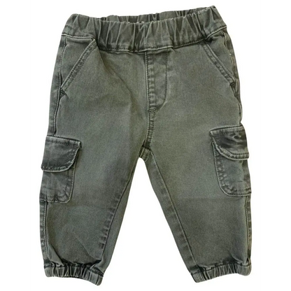 Pantalone Cargo stretch per neonato da 6mesi a 24mesi Y-Clù BYN10703 - OOPS by BabyBimbo 0-16