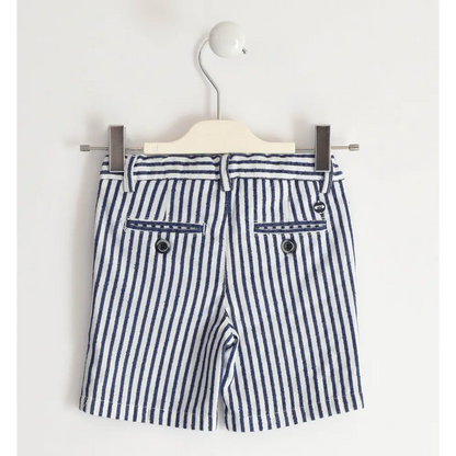 Pantalone corto rigato per bimbo Sarabanda 04534 - OOPS by BabyBimbo 0-16