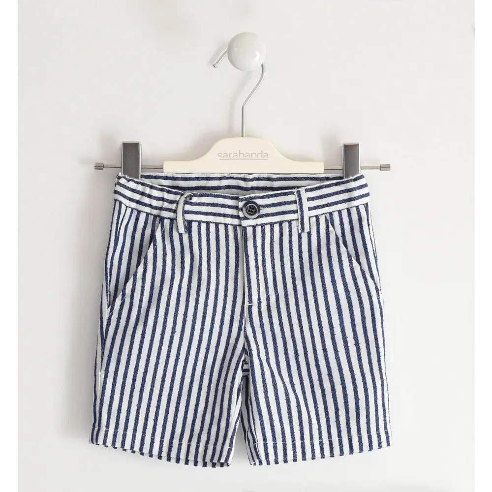 Pantalone corto rigato per bimbo Sarabanda 04534 - OOPS by BabyBimbo 0-16