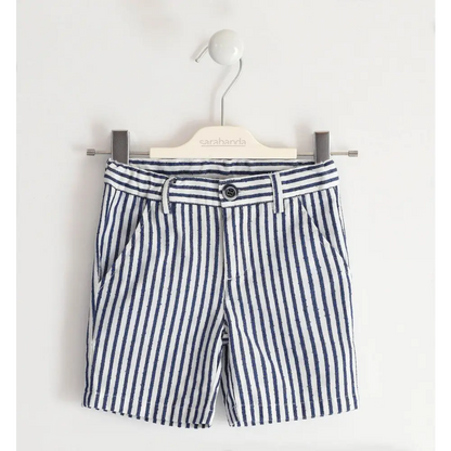 Pantalone corto rigato per bimbo Sarabanda 04534 - OOPS by BabyBimbo 0-16