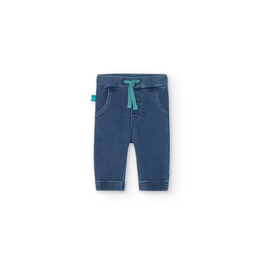Pantalone denim per neonato maschio in blu per neonato Boboli 119180 - OOPS by BabyBimbo 0-16