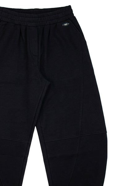 Pantalone Ragazza TOBETOO Barrel Nero Stretch con Elastico in Vita