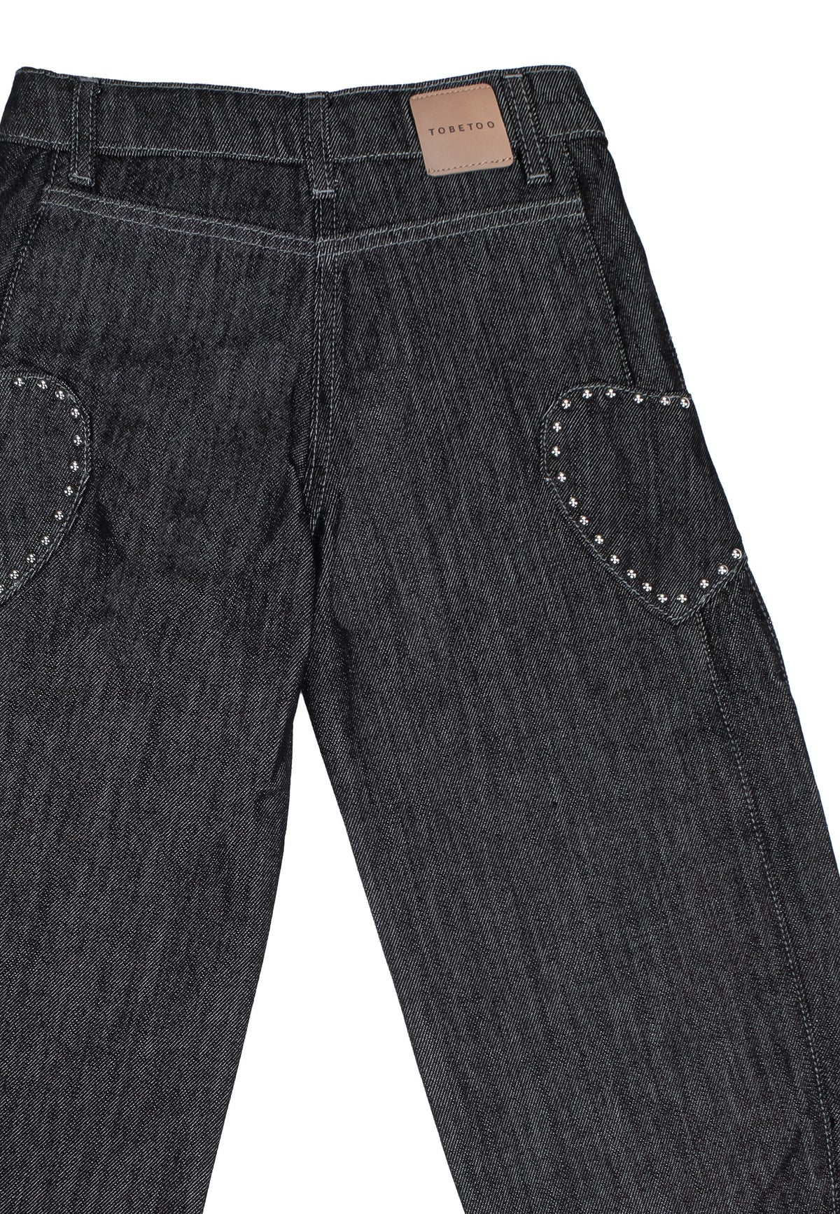 Jeans Bambina TOBETOO Barrel Lavaggio Scuro con Applicazioni Laterali – Streetwear