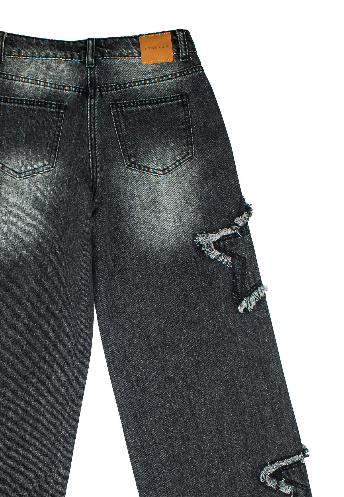 Jeans Ragazza TOBETOO Oversized con Toppa a Stella – Modello Teen