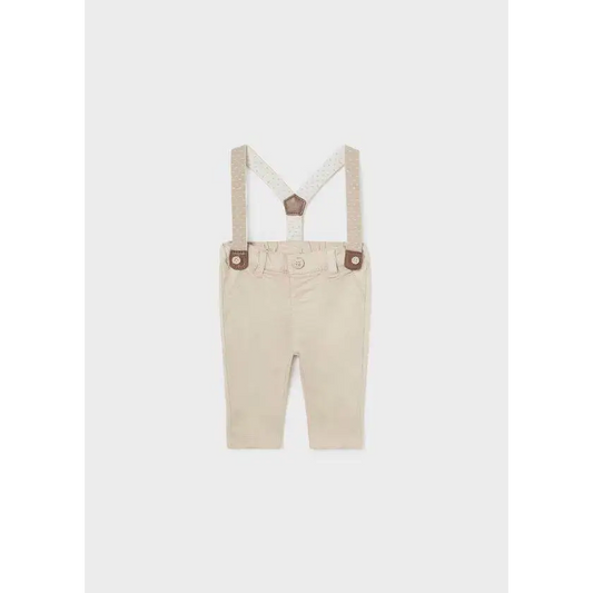 Pantalone lungo con bretelle Better Cotton per Neonato Mayoral 1536 - OOPS by BabyBimbo 0-16