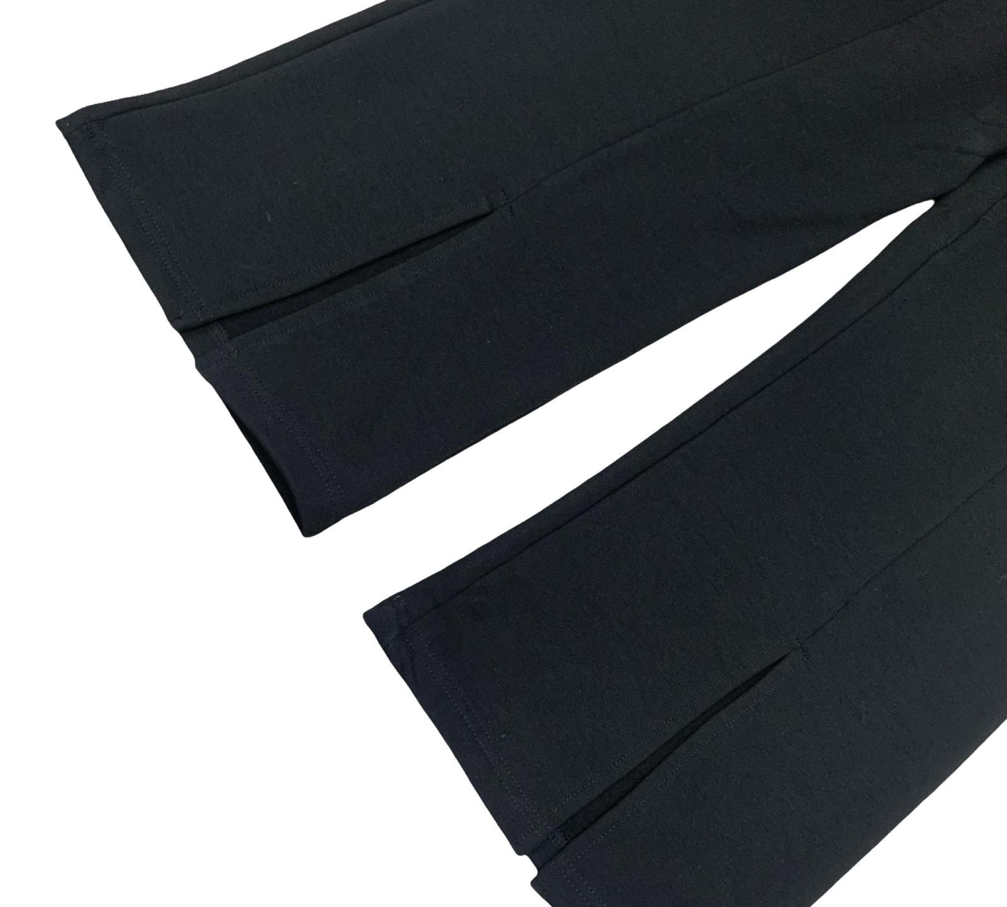 Pantalone Nero Largo con Spacchi e Logo Brillantini di Freddy per un look elegante e alla moda