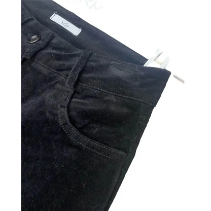 Pantalone velluto nero per Ragazza da 8anni a 16anni Y-Clu YFJF24P261 - OOPS by BabyBimbo 0-16