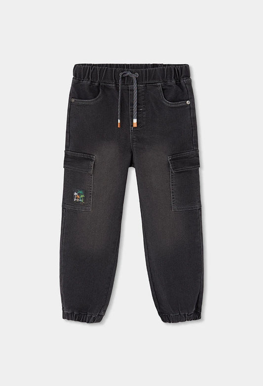 Pantaloni bambino denim in grigio - BOBOLI - OOPS by BabyBimbo 0-16