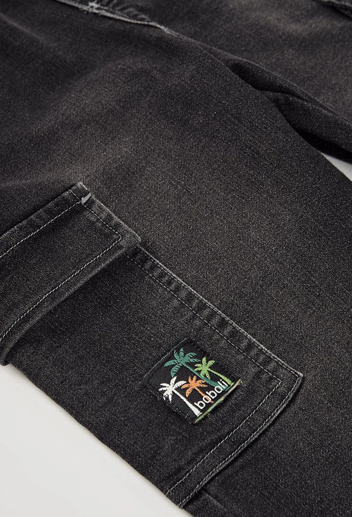 Pantaloni bambino denim in grigio - BOBOLI - OOPS by BabyBimbo 0-16