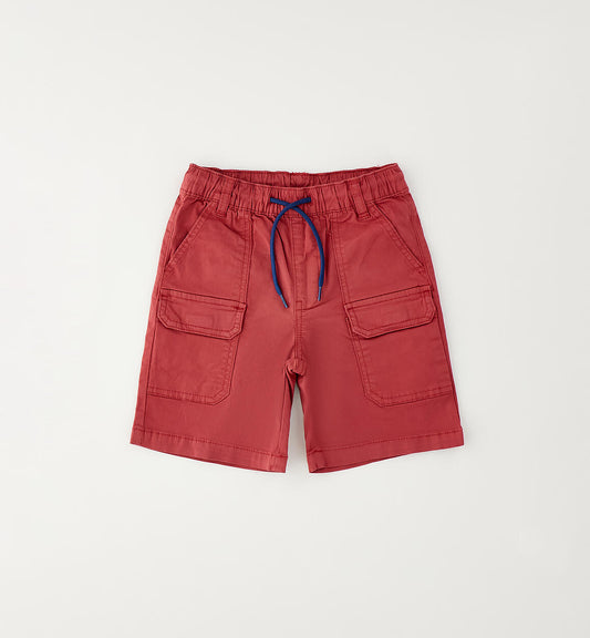 Pantalone Corto Bambino in Twill di Cotone Sarabanda - OOPS by BabyBimbo 0-16