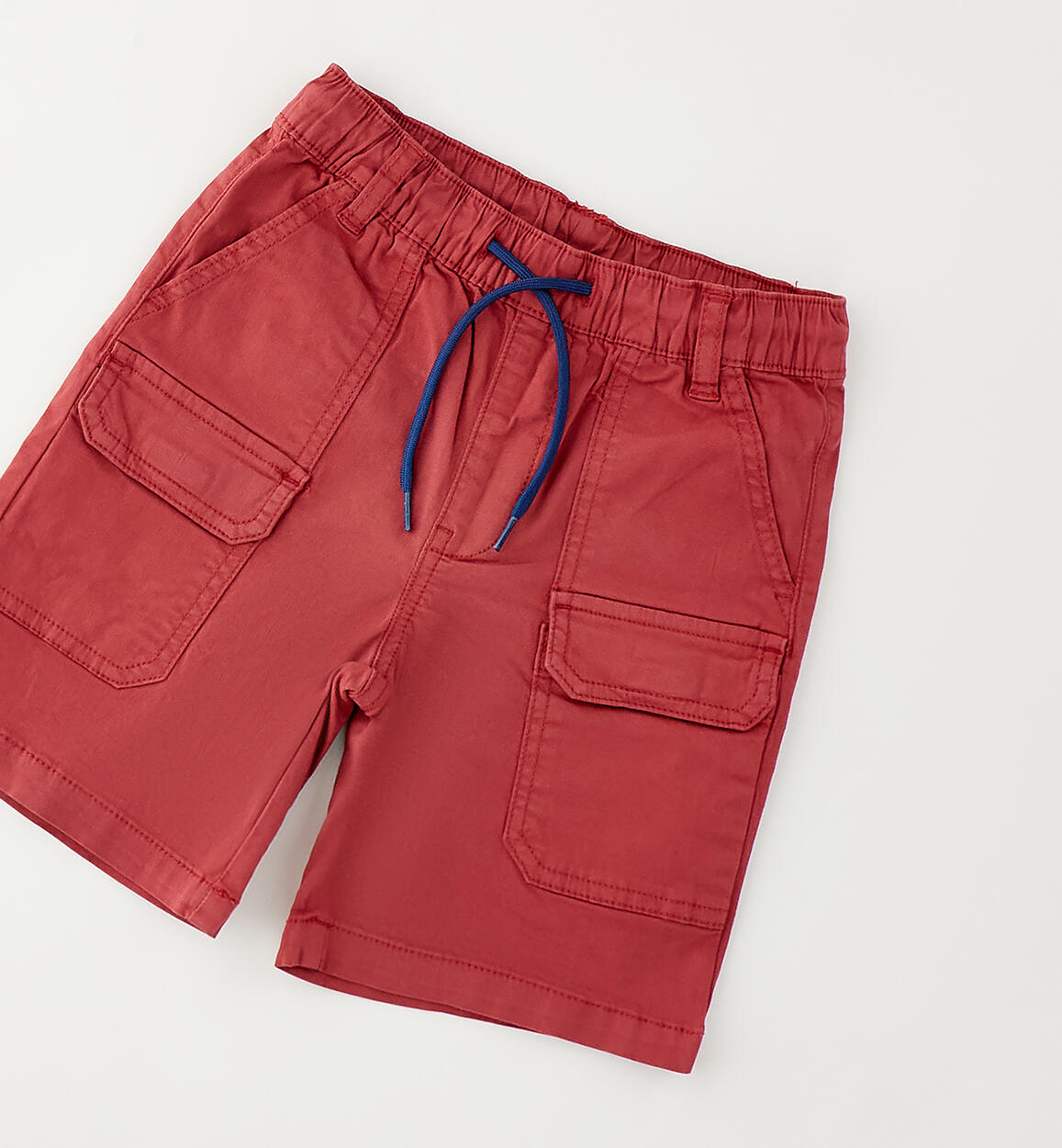 Pantalone Corto Bambino in Twill di Cotone Sarabanda - OOPS by BabyBimbo 0-16