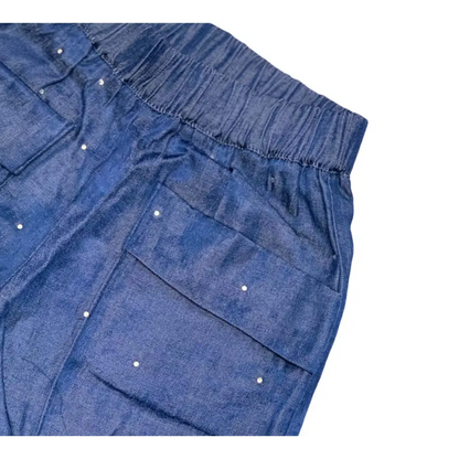 PANTALONI CORTI CHAMBRAY Y-CLU 399PYFBS2 - OOPS by BabyBimbo 0-16