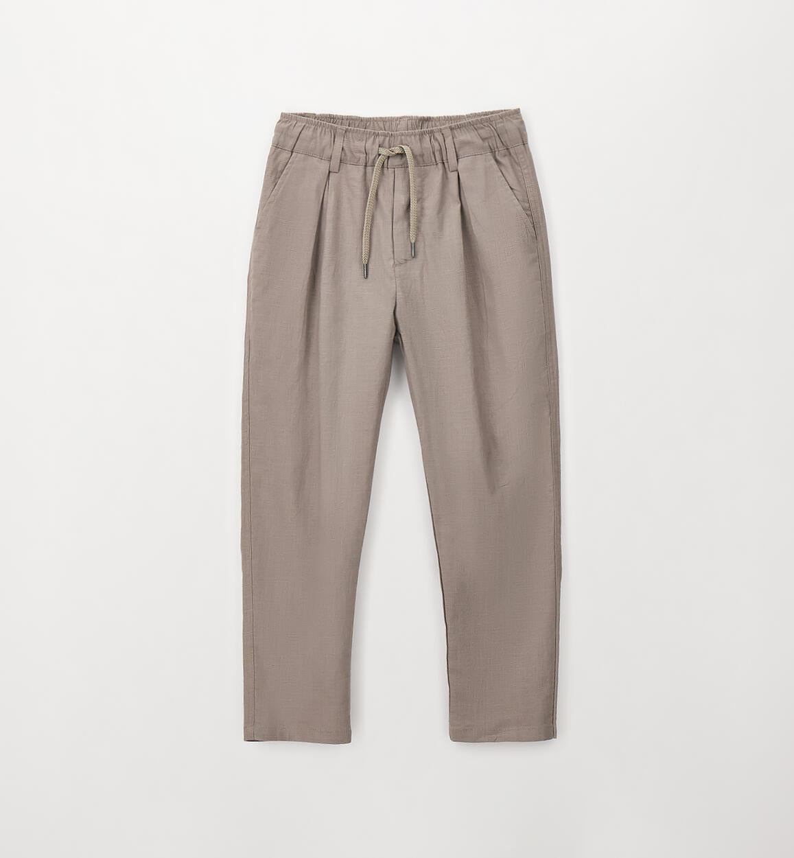 Pantalone Carrot Fit Ragazzo in Lino e Cotone Elastico in Vita - Sarabanda - OOPS by BabyBimbo 0-16