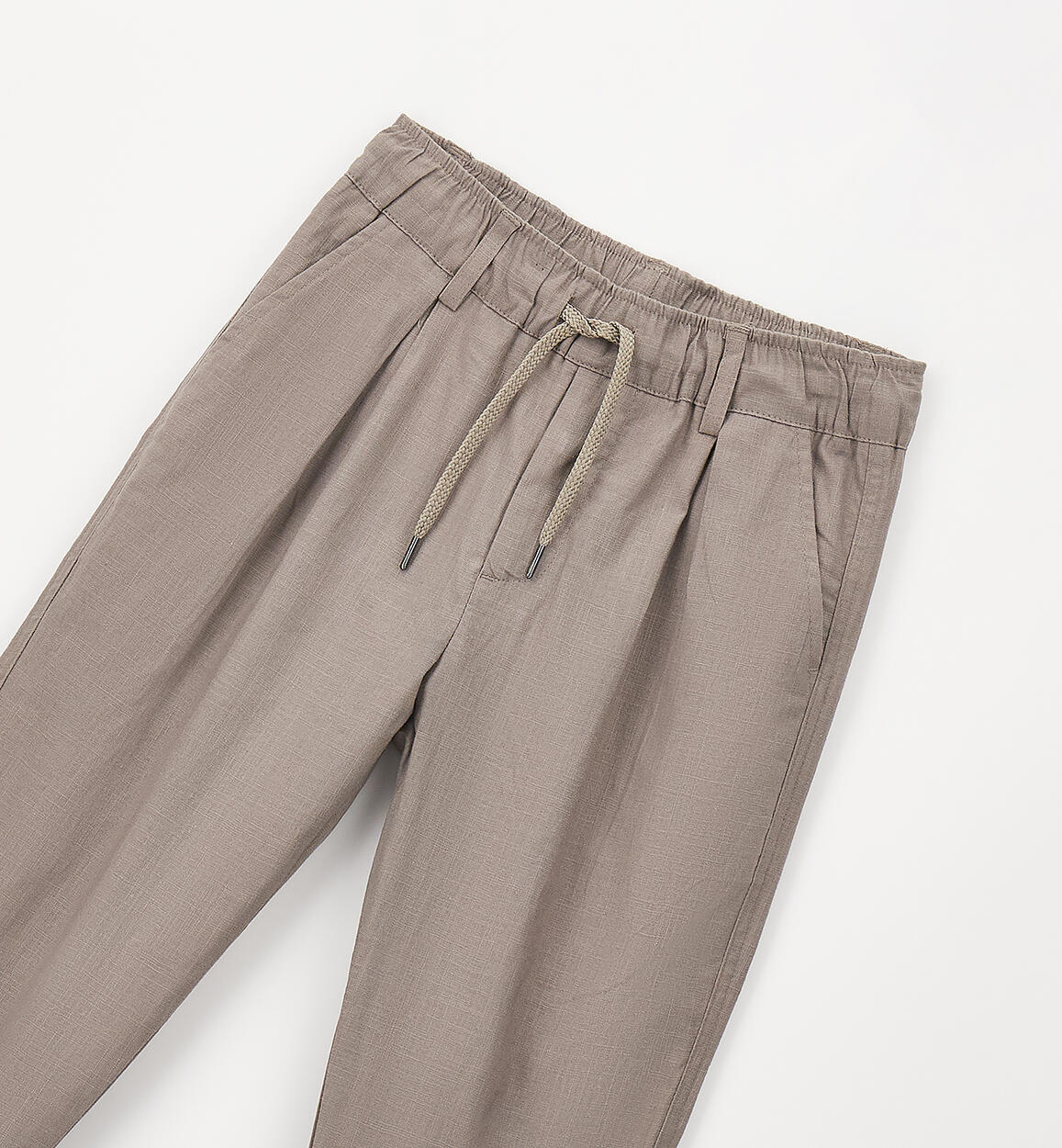 Pantalone Carrot Fit Ragazzo in Lino e Cotone Elastico in Vita - Sarabanda - OOPS by BabyBimbo 0-16