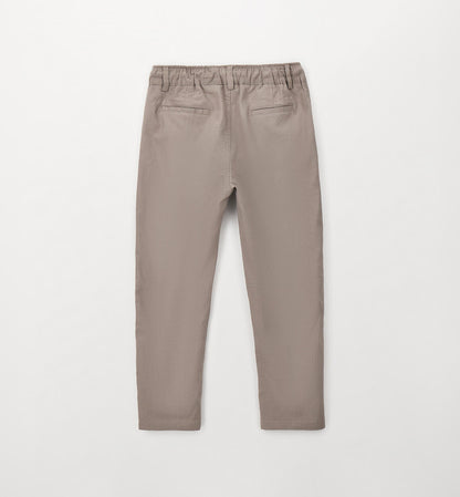 Pantalone Carrot Fit Ragazzo in Lino e Cotone Elastico in Vita - Sarabanda - OOPS by BabyBimbo 0-16