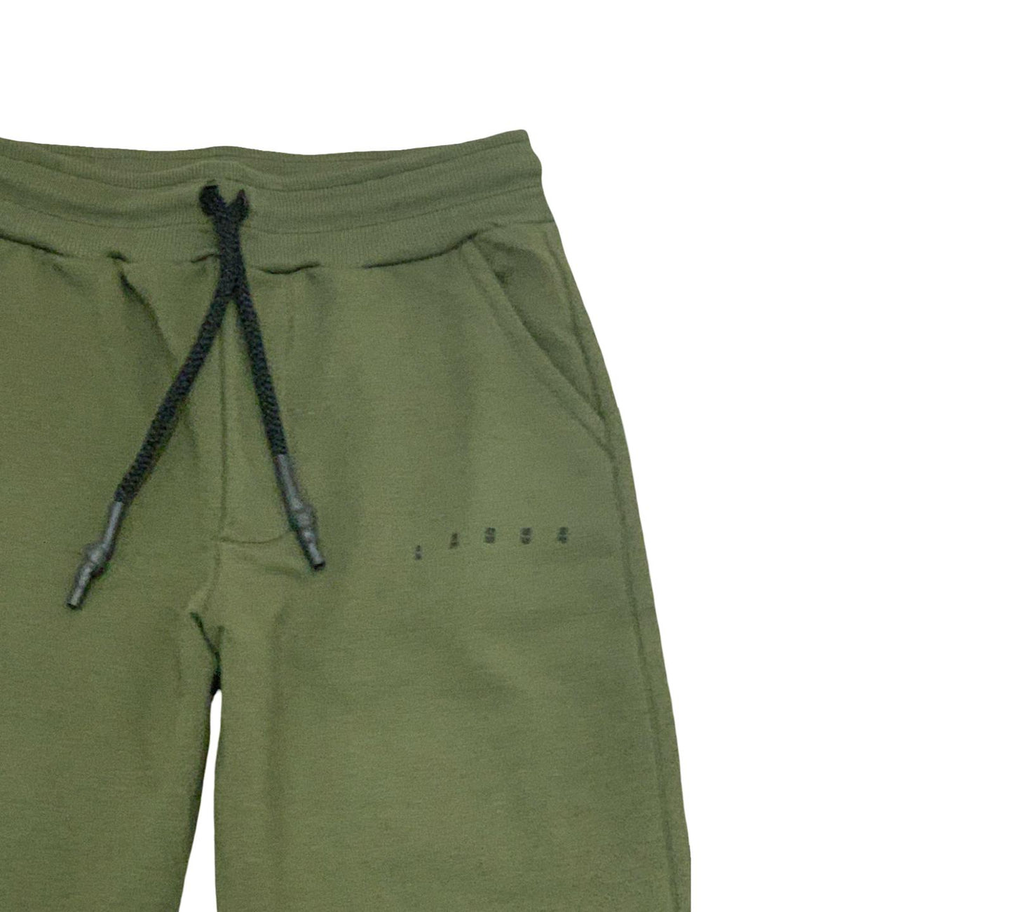 Pantaloni felpa verde militare bambino con tasche e coulisse regolabile per un comfort ottimale