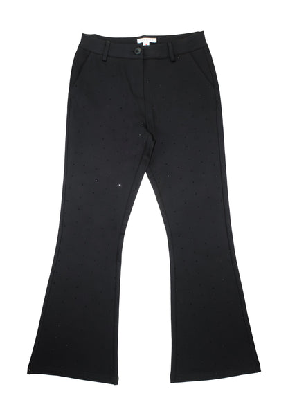 Pantaloni neri a zampa ragazza di Tobetoo con tasche e design elegante per ogni occasione