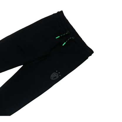 Pantaloni neri bambini Bikkembergs con coulisse e logo sul davanti
