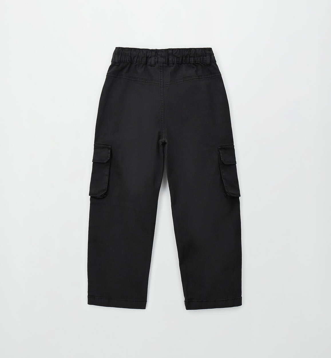 Pantalone Wide Fit  Nero con Tasconi in Cotone Stretch - Sarabanda - OOPS by BabyBimbo 0-16