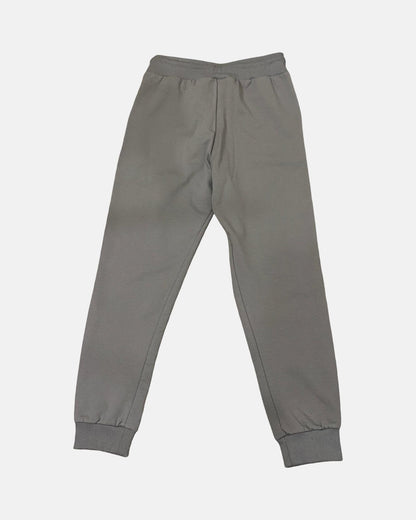 Pantaloni tuta da uomo Lab84 in grigio con bottone elastico e fondo aderente