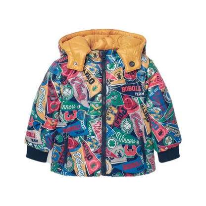 Parka reversibile stampata per Bambino da 12mesi a 8anni Boboli 309169 - OOPS by BabyBimbo 0-16