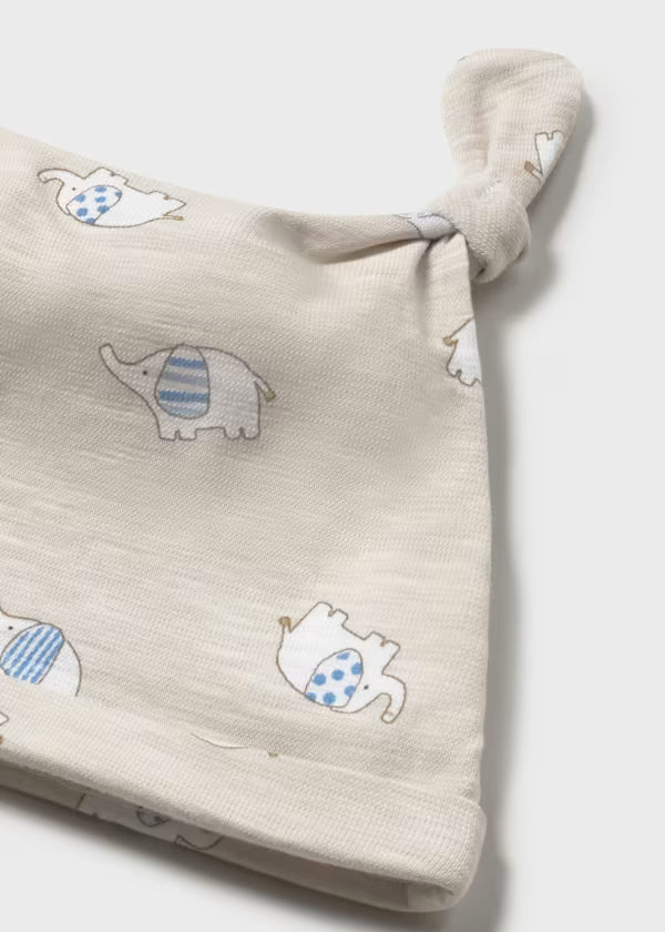 Completo Neonato Tutina e Cappellino Animaletti Beige  - Mayoral - OOPS by BabyBimbo 0-16